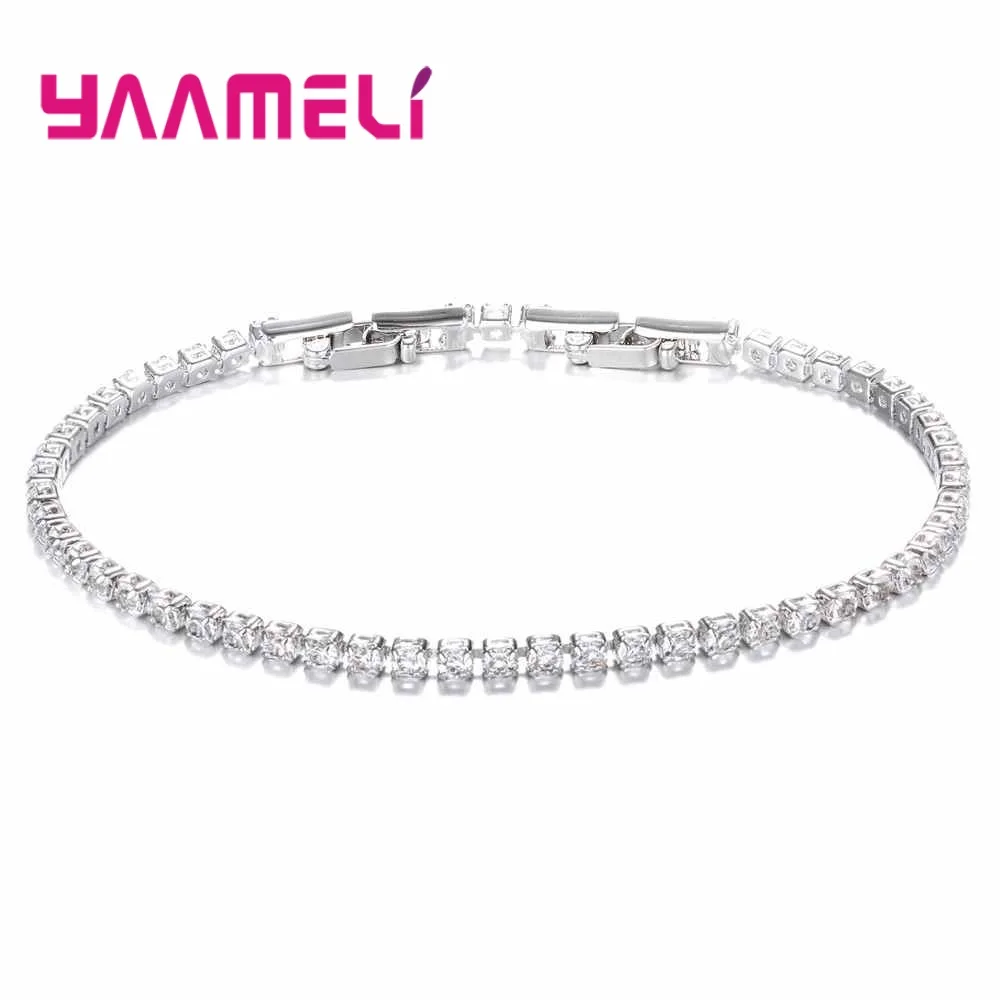 Trendy Love Gifts 925 Pure Clear Crystal Prong Setting Link Chain For Sale Fashion Charm Bracelets For Women
Trendy Love Gifts 925 Pure Clear Crystal Prong Setting Link Chain For Sale Fashion Charm Bracelets For Women