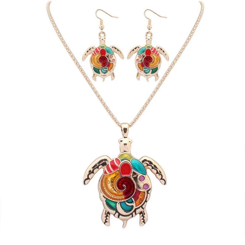 Vintage Jewelry Sets Colorful Animal Earrings Necklace set Jewelry Sets for Women pendientes mujer moda 2018
Vintage Jewelry Sets Colorful Animal Earrings Necklace set Jewelry Sets for Women pendientes mujer moda 2018