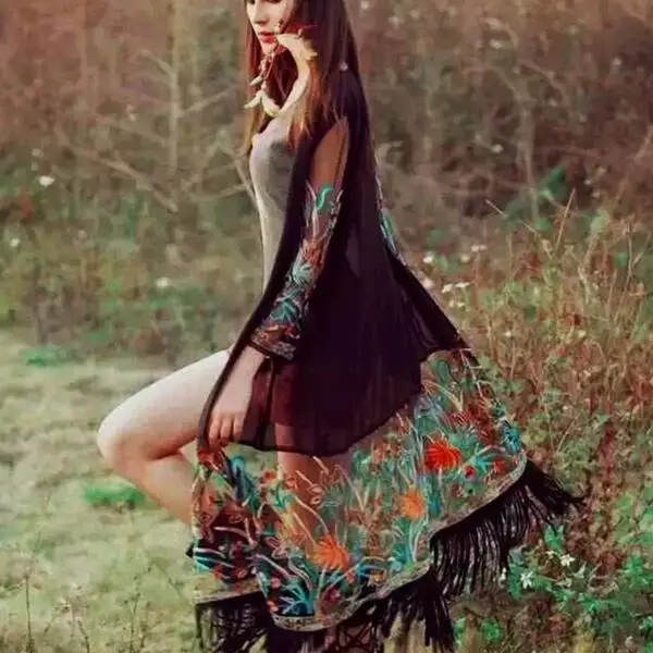 Bohemian Style 2019 Summer Kimono Cardigan Casual Fashion Boho Hippie Embroidery Tassel Ladies Shirts Women Tops AH685
Bohemian Style 2019 Summer Kimono Cardigan Casual Fashion Boho Hippie Embroidery Tassel Ladies Shirts Women Tops AH685