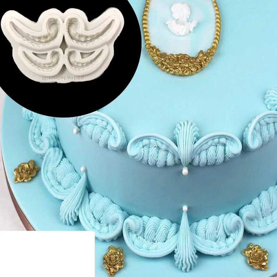 European Style Retro Lace Shaped Silicone Cake Mold Sugar Craft Fondant Cake Tools Cake Decoration Mold Kitchen Baking Mold
European Style Retro Lace Shaped Silicone Cake Mold Sugar Craft Fondant Cake Tools Cake Decoration Mold Kitchen Baking Mold