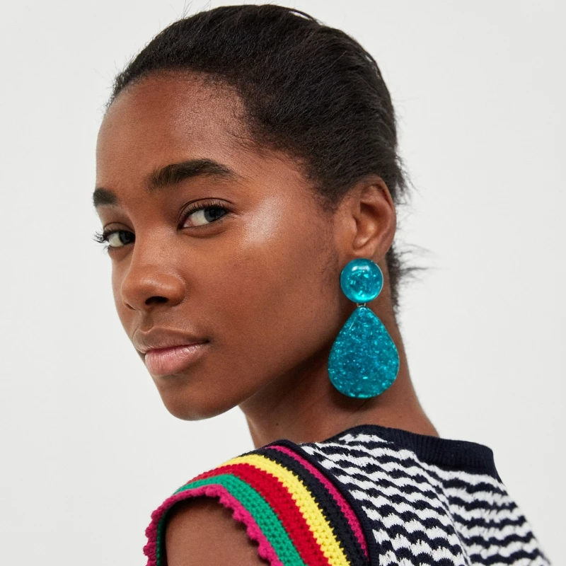 JURAN Women Brand Acrylic Water Drop Dangle Earrings 2019 New Arrival Trendy Statement Earrings Fashion Jewelry Accessories
JURAN Women Brand Acrylic Water Drop Dangle Earrings 2019 New Arrival Trendy Statement Earrings Fashion Jewelry Accessories