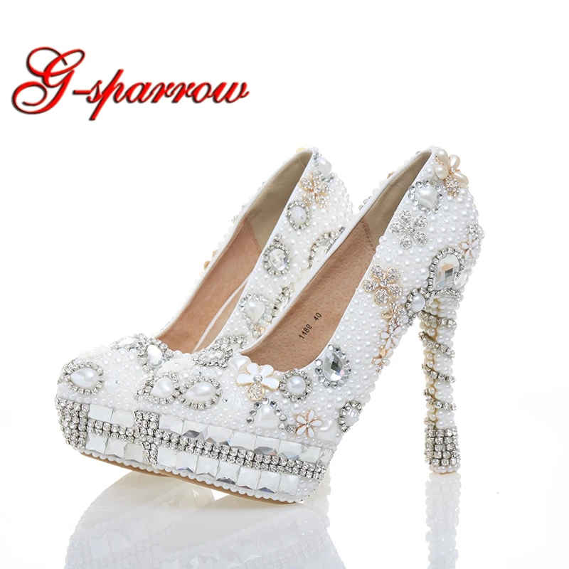 Gorgeous White Pearl Bridal Dress Shoes Women High Heels for Homecoming Shoes Size 10-12 Customized Wedding Bridal Dress Shoes
Gorgeous White Pearl Bridal Dress Shoes Women High Heels for Homecoming Shoes Size 10-12 Customized Wedding Bridal Dress Shoes