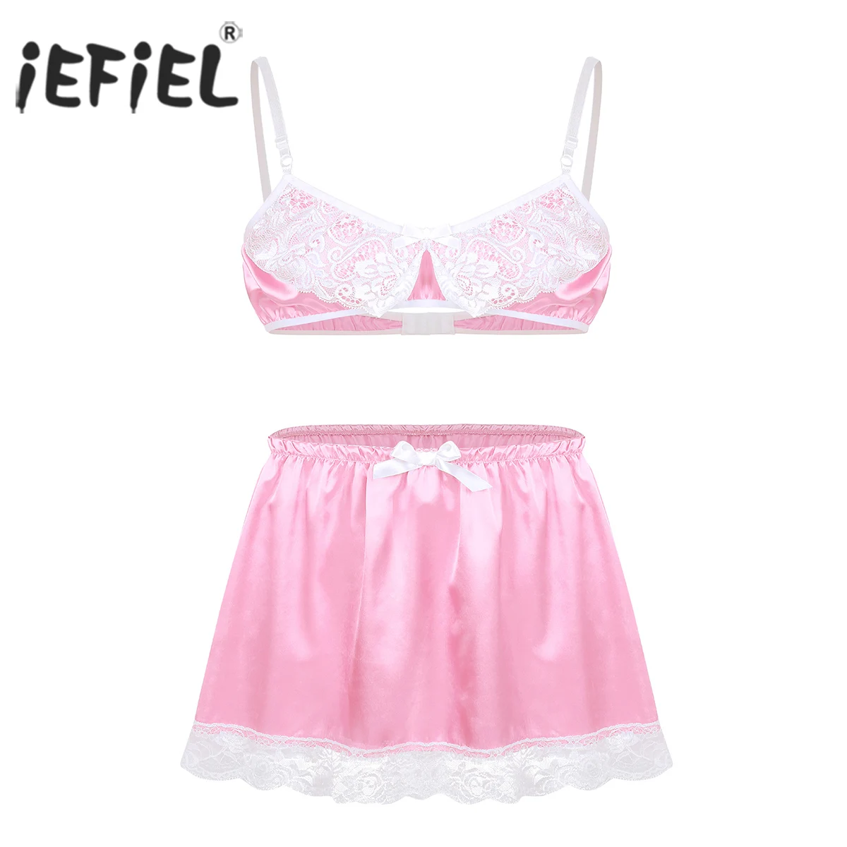 iEFiEL Mens Lace Sissy for Male Lingerie Set Babydoll Slip Hommes Spaghetti Straps Bra Top with Short Skirt Gay Sexy Underwear
iEFiEL Mens Lace Sissy for Male Lingerie Set Babydoll Slip Hommes Spaghetti Straps Bra Top with Short Skirt Gay Sexy Underwear