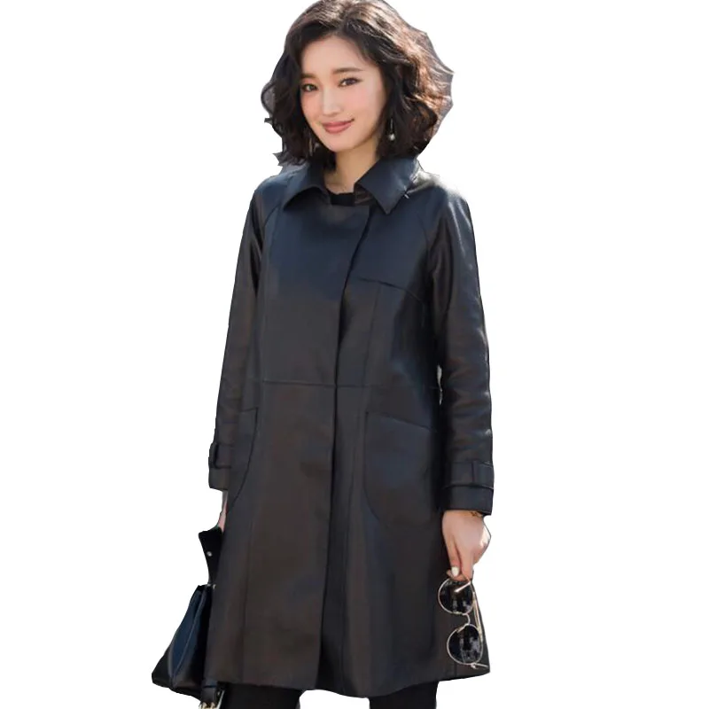 2019 Fashion Women Leather Jacket Coats Autumn Winter Turn Down Collar PU Jackets Medium Long Casual Leather Coats Outwear J010
2019 Fashion Women Leather Jacket Coats Autumn Winter Turn Down Collar PU Jackets Medium Long Casual Leather Coats Outwear J010