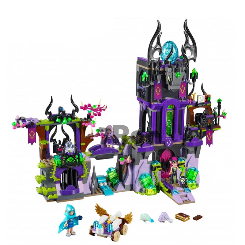 10551 Building Block совместимые с lego Elves Лагуна темно-волшебный замок 41180 Фея рисунок