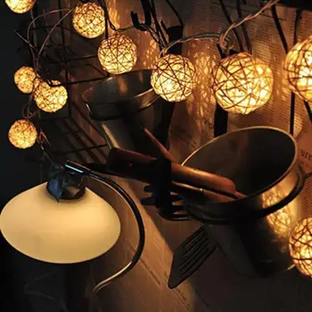 5M LED Rattan Ball String navidad Fairy Lights Outdoor Lamp for Christmas Romantic luces decoracion Festivals holiday
5M LED Rattan Ball String navidad Fairy Lights Outdoor Lamp for Christmas Romantic luces decoracion Festivals holiday