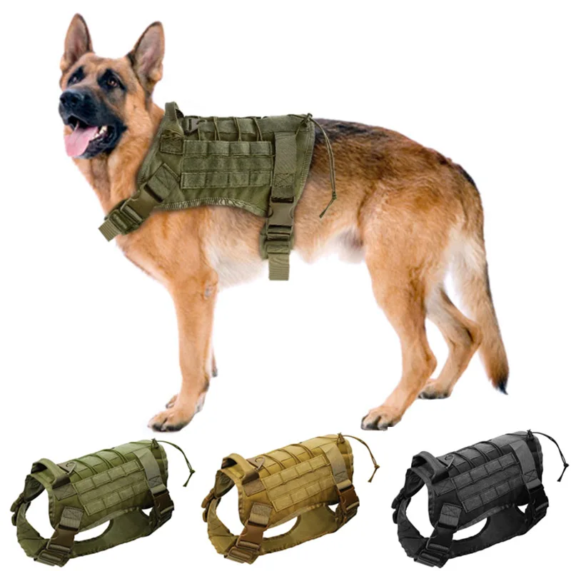 High Quality Tactical Dog Vest Harnesses Water Resistant Nylon 1000D Military Harness For Medium Large Dogs Size M L XL
High Quality Tactical Dog Vest Harnesses Water Resistant Nylon 1000D Military Harness For Medium Large Dogs Size M L XL