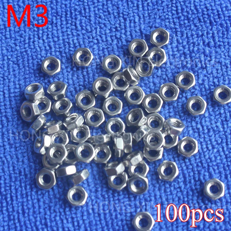 M3 hex nuts 3mm Silvery hexagon nut 304 stainless steel A2-70 nuts against rusting No rust durable General accessories 100pcs
M3 hex nuts 3mm Silvery hexagon nut 304 stainless steel A2-70 nuts against rusting No rust durable General accessories 100pcs