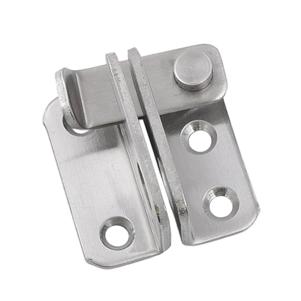 Slide Bolt Latch Gate Latches Safety Door Lock 40x45mm Stainless Steel Brushed Finish with Padlock Hole
