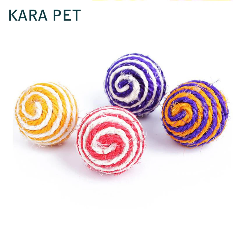 4pcs pack Colorful Cat Pet Sisal Rope Woven Ball Teaser Playing Chewing Rattle Scratch Catch Toy
4pcs pack Colorful Cat Pet Sisal Rope Woven Ball Teaser Playing Chewing Rattle Scratch Catch Toy