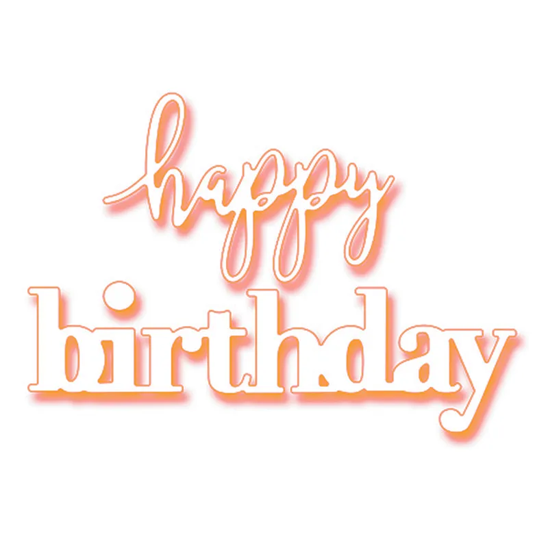 Eastshape 2pcs Mixed Font Happy Birthday Dies Metal Cutting Dies Scrapbooking for Card Making DIY Embossing Cuts New Craft 2019
Eastshape 2pcs Mixed Font Happy Birthday Dies Metal Cutting Dies Scrapbooking for Card Making DIY Embossing Cuts New Craft 2019