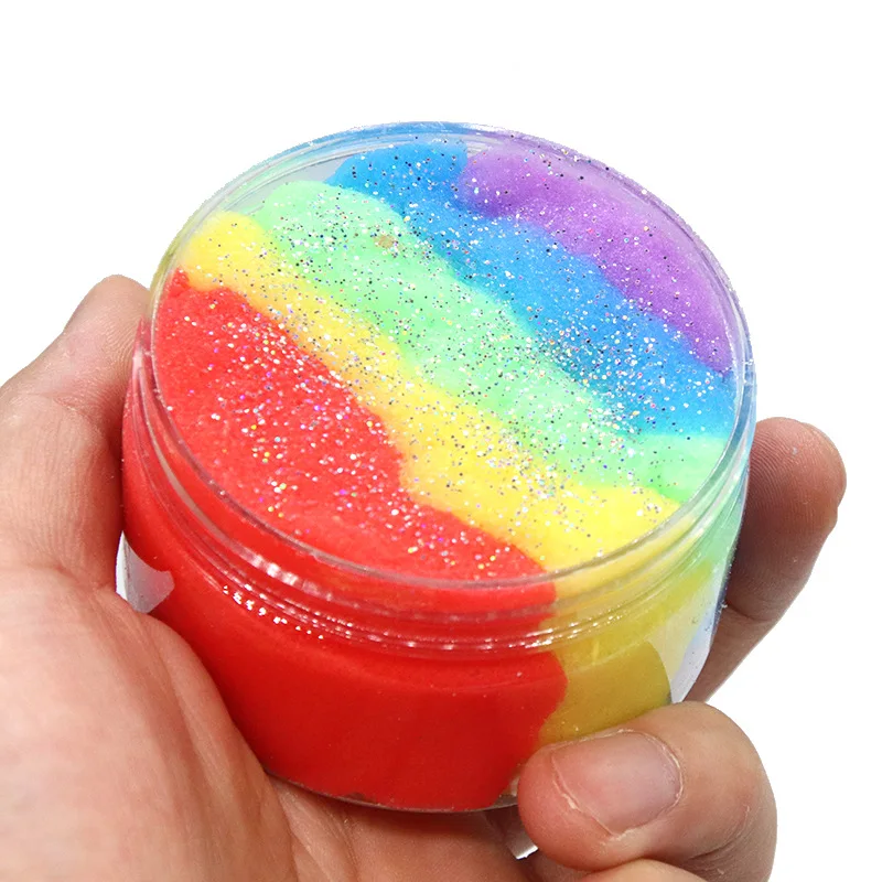 educational toys for children clay slime Rainbow brushed mud slime decompression color mud antistress slime childrens toys
educational toys for children clay slime Rainbow brushed mud slime decompression color mud antistress slime childrens toys