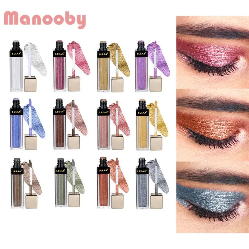 Manooby 12 Color Shining Smoky Eyeshadow Metal Eye Makeup Liquid Eye Shadow Gorgeous Cosmetic Long Lasting Waterproof
Manooby 12 Color Shining Smoky Eyeshadow Metal Eye Makeup Liquid Eye Shadow Gorgeous Cosmetic Long Lasting Waterproof