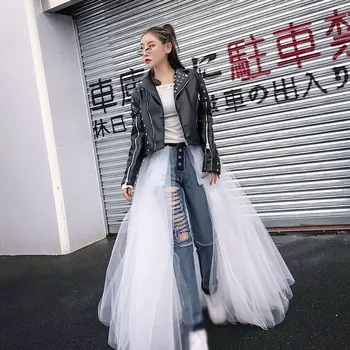 2019 New Tide Women Mesh Patchwork Jeans Hig Waist Ripped Hole Slim Denim Pants Casual Fashion Streetwear
2019 New Tide Women Mesh Patchwork Jeans Hig Waist Ripped Hole Slim Denim Pants Casual Fashion Streetwear
