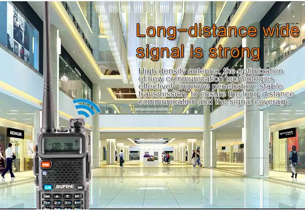 2Pcs BaoFeng UV-5R Walkie Talkie VHFUHF136-174Mhz&400-520Mhz Dual Band Two way radio Baofeng uv 5r Portable Walkie talkie uv5r (5)