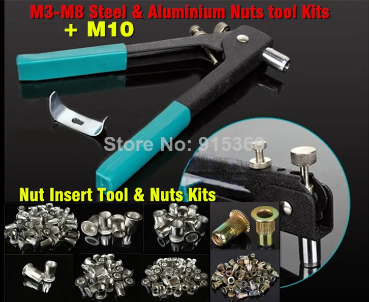 Rivet Nut tool M3-M10 Add $2 =120pcs nuts Rivet Nut gun Kits rvnut tool only for M10 Aluminium Nut
Rivet Nut tool M3-M10 Add $2 =120pcs nuts Rivet Nut gun Kits rvnut tool only for M10 Aluminium Nut