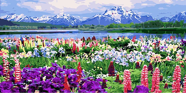 bloomy flower diy oil painting by numbers hand Canvas Art for home kitchen decoration
bloomy flower diy oil painting by numbers hand Canvas Art for home kitchen decoration