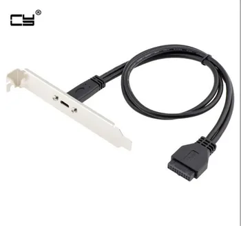 cy USB3.1 Type-C Female to USB 3.0 Motherboard 20Pin Panel Mount-50cm Cable With Rear PCI Panel Expansion Bracket for PC
cy USB3.1 Type-C Female to USB 3.0 Motherboard 20Pin Panel Mount-50cm Cable With Rear PCI Panel Expansion Bracket for PC