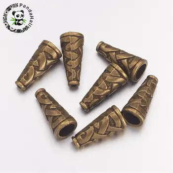 Tibetan Style Caps, Cadmium Free & Lead Free & Nickel Free, Cone, Antique Bronze, 18x18x8mm, Hole: 1mm
Tibetan Style Caps, Cadmium Free & Lead Free & Nickel Free, Cone, Antique Bronze, 18x18x8mm, Hole: 1mm