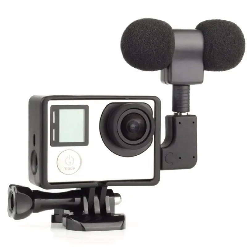 3.5mm Mini Microphone for Gopro Hero 4 3+ 3 with Frame Case Screw Basic Mount USB Microphone Adapter Mic Windshield 7 in 1
3.5mm Mini Microphone for Gopro Hero 4 3+ 3 with Frame Case Screw Basic Mount USB Microphone Adapter Mic Windshield 7 in 1