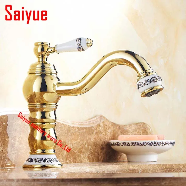 Single Hole Single Lever Handle Control Bathroom Luxury Gold Color Mixer Valve Water Tap Valve Sink Faucet
Single Hole Single Lever Handle Control Bathroom Luxury Gold Color Mixer Valve Water Tap Valve Sink Faucet