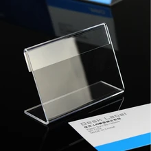 Толщина 2 мм 8.5x5.5 см акрил Пластик таблице знак ценник label Дисплей Бумага продвижение держателей карт 30 шт.(China)
