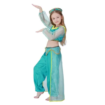 Girls Aladdin's Lamp Jasmine Princess Costumes Cosplay Belly Dance Dress Indian Princess Costume For kids Halloween Purim Party
Girls Aladdin's Lamp Jasmine Princess Costumes Cosplay Belly Dance Dress Indian Princess Costume For kids Halloween Purim Party