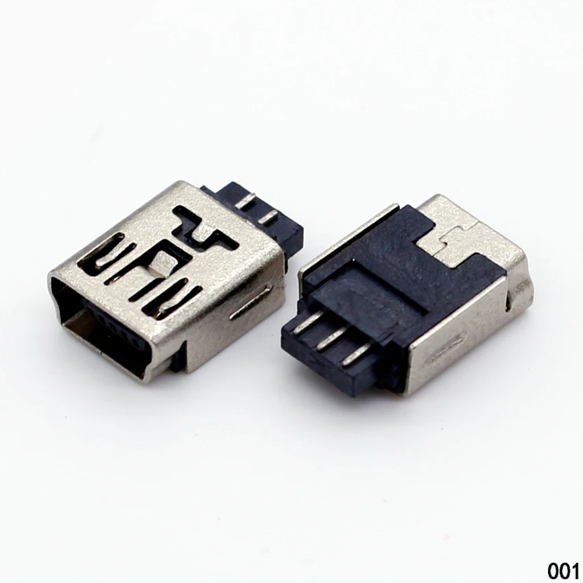 

1x mini USB jack socket connector,V3 port for MP3 MP4 GPS etc 180 degree dip