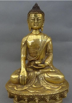 Fast shipping 8" Tibet Bronze Gilt Buddhist Sakyamuni Bowl Joss Shakyamuni Buddha Statue
Fast shipping 8" Tibet Bronze Gilt Buddhist Sakyamuni Bowl Joss Shakyamuni Buddha Statue
