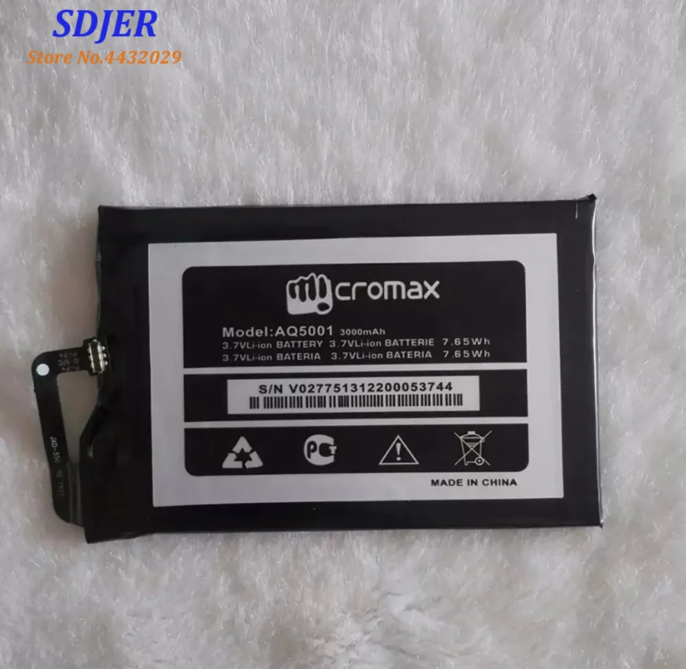 High Quality Original For Micromax AQ5001 Mobile Polymer Mobile Phone Lithium Battery 3500mAh built in Batterie Accumulator
High Quality Original For Micromax AQ5001 Mobile Polymer Mobile Phone Lithium Battery 3500mAh built in Batterie Accumulator