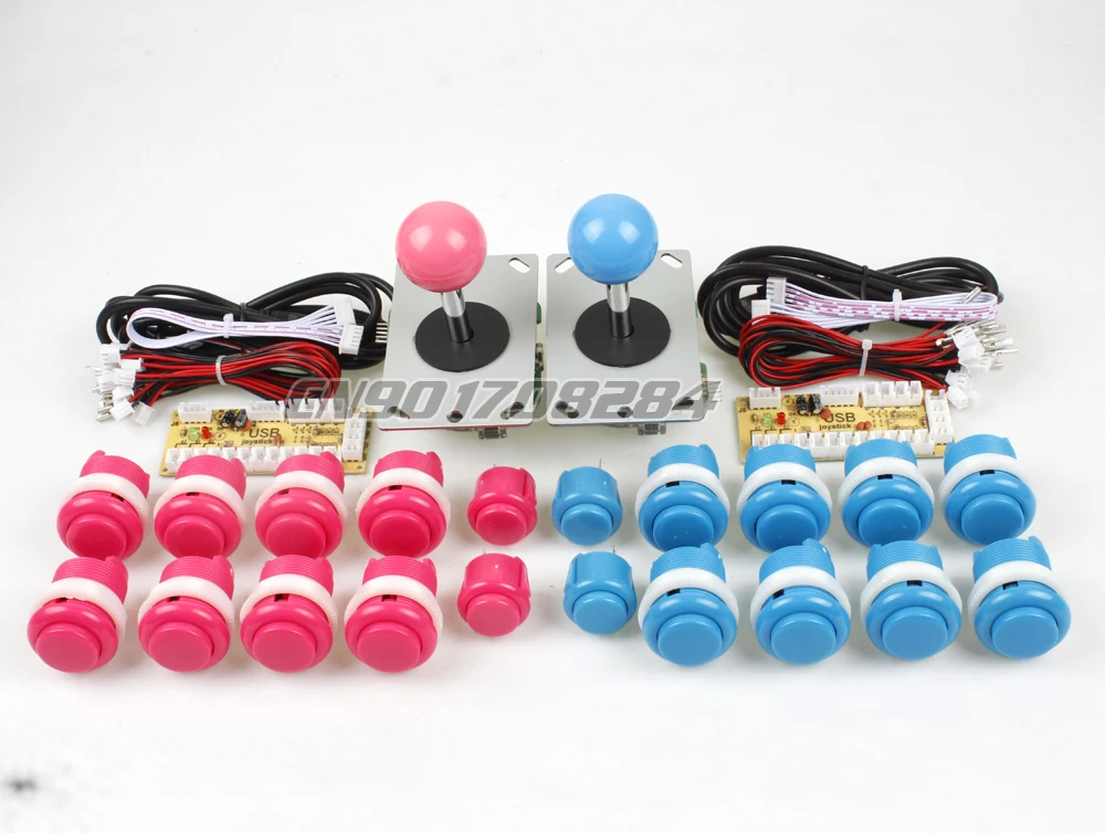 Arcade DIY Kit Parts USB Encoder To PC + 2x Joystick + 20x Push Button For Arcade MAME Fighting Games
Arcade DIY Kit Parts USB Encoder To PC + 2x Joystick + 20x Push Button For Arcade MAME Fighting Games