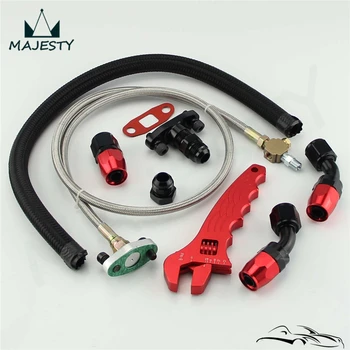 T3 T4 steel Oil Feed Line Oil Return Line Oil Drain Line + Wrench Tool Spanner black and red
T3 T4 steel Oil Feed Line Oil Return Line Oil Drain Line + Wrench Tool Spanner black and red