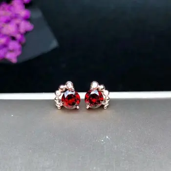 SHILOVEM 925 sterling silver Natural garnet stud earrings fine Jewelry women wedding women wholesale yhe060601ags
SHILOVEM 925 sterling silver Natural garnet stud earrings fine Jewelry women wedding women wholesale yhe060601ags