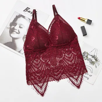 Female Seamless Padded Floral Bra Women's Lace Embroidered Tube Top Sexy Bralette Lingerie
Female Seamless Padded Floral Bra Women's Lace Embroidered Tube Top Sexy Bralette Lingerie