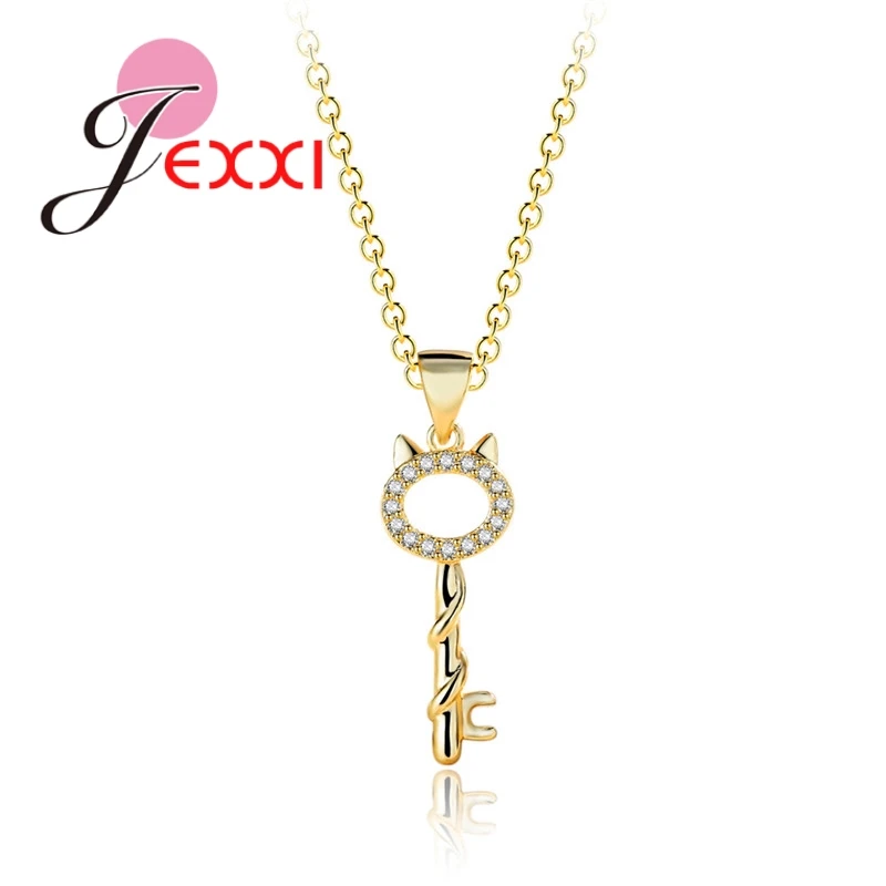 New Arrival Cat Ear Key Style Round Cubic Zirconia 24K Gold Sweet Ladies Ornament Necklace Support Wholesale
New Arrival Cat Ear Key Style Round Cubic Zirconia 24K Gold Sweet Ladies Ornament Necklace Support Wholesale