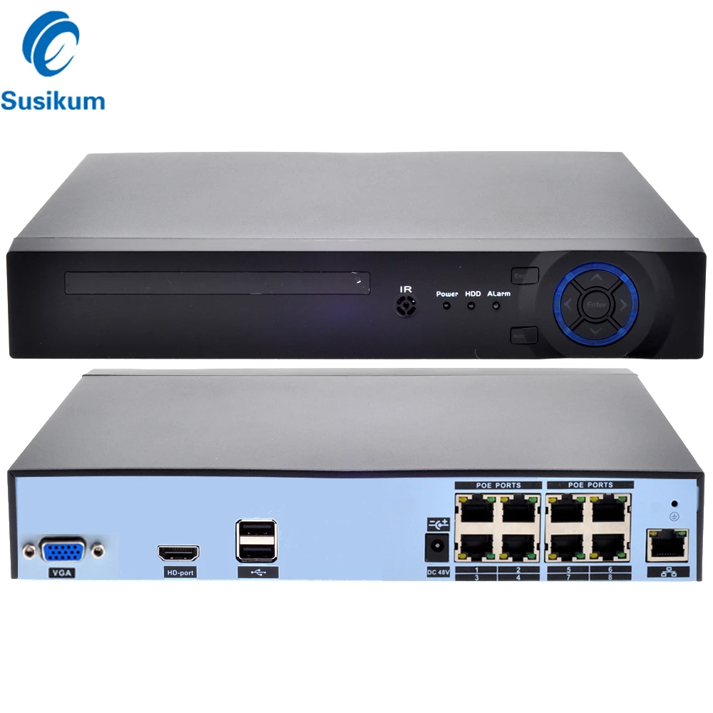 NVR POE 8CH 5MP 802.3af ONVIF XMEye APP H.265 Face Detect IP Video Recorder For POE Camera System
NVR POE 8CH 5MP 802.3af ONVIF XMEye APP H.265 Face Detect IP Video Recorder For POE Camera System