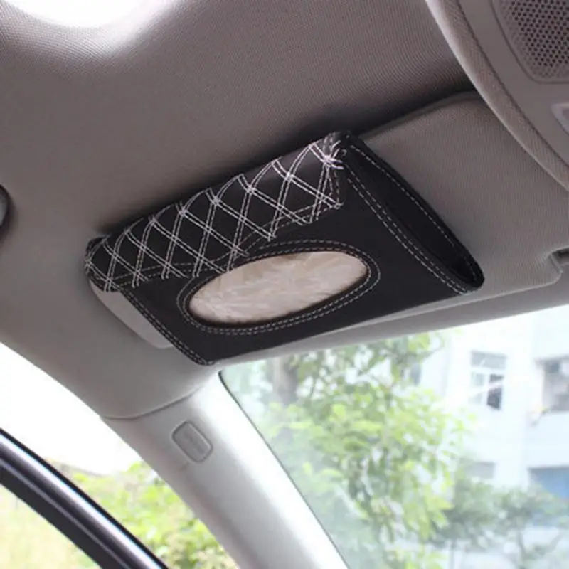 Car Kit Tissue Box Universal PU Car Sun Visor Hanging Type Embroidery Pattern Tissue Cover In Car Styling
Car Kit Tissue Box Universal PU Car Sun Visor Hanging Type Embroidery Pattern Tissue Cover In Car Styling