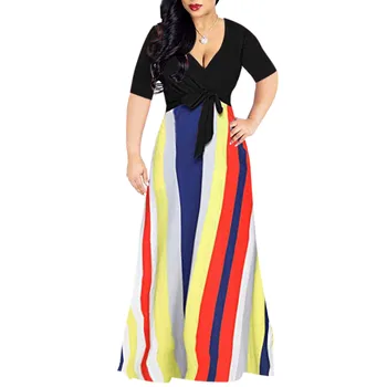 2019 MAXIORILL New Women Half Sleeve Stripes Sexy Deep V Neck Maxi Party Cocktail Club Long Dress платье Wholesale T3
2019 MAXIORILL New Women Half Sleeve Stripes Sexy Deep V Neck Maxi Party Cocktail Club Long Dress платье Wholesale T3
