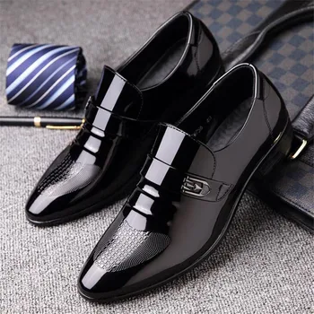 Brand 2019 Italian Mens Leather Shoes Luxury Dress Shoes Men High Quality Office Loafers Man Casual Wedding Shoes dancing shoes
Brand 2019 Italian Mens Leather Shoes Luxury Dress Shoes Men High Quality Office Loafers Man Casual Wedding Shoes dancing shoes