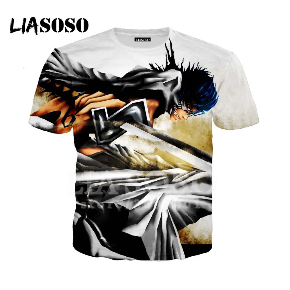 LIASOSO T-shirt 3D Print Unisex Men Women Anime Bleach Grimmjow Jeagerjaques O Neck Cool Hispter Casual T Shirts Tops A152
LIASOSO T-shirt 3D Print Unisex Men Women Anime Bleach Grimmjow Jeagerjaques O Neck Cool Hispter Casual T Shirts Tops A152
