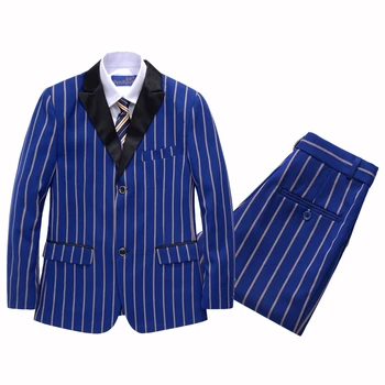 Boy Blue Stripes Blazers Suit Kids Suit for Wedding Party Coat+Blouse+Tie+Pants+Vest Children Costume Kids Formal Clothes Set
Boy Blue Stripes Blazers Suit Kids Suit for Wedding Party Coat+Blouse+Tie+Pants+Vest Children Costume Kids Formal Clothes Set