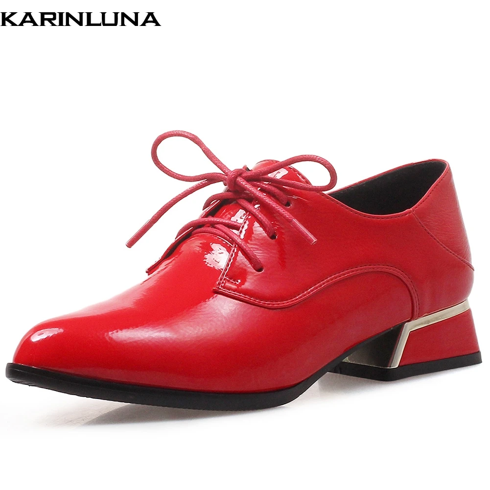 KarinLuna Plus Size 32-43 Fashion Square Heels Black Red Shoes Woman Pumps Female Lace Up Office Lady Pumps Woman Shoes
KarinLuna Plus Size 32-43 Fashion Square Heels Black Red Shoes Woman Pumps Female Lace Up Office Lady Pumps Woman Shoes