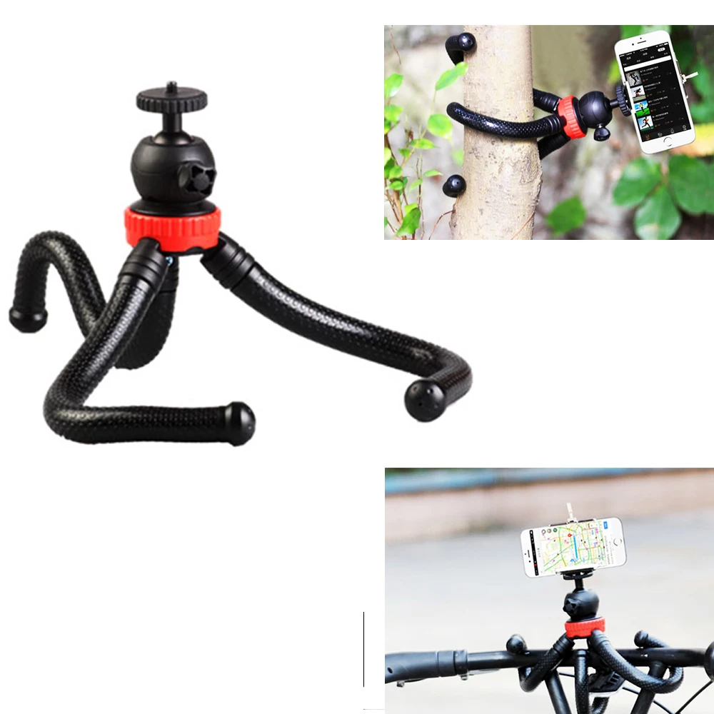 Flexible Octopus Tripod Travel Outdoor Mini Bracket Stand with Ball Head +Phone Holder for DSLR Camera Smartphone iPhone Xiaomi
Flexible Octopus Tripod Travel Outdoor Mini Bracket Stand with Ball Head +Phone Holder for DSLR Camera Smartphone iPhone Xiaomi