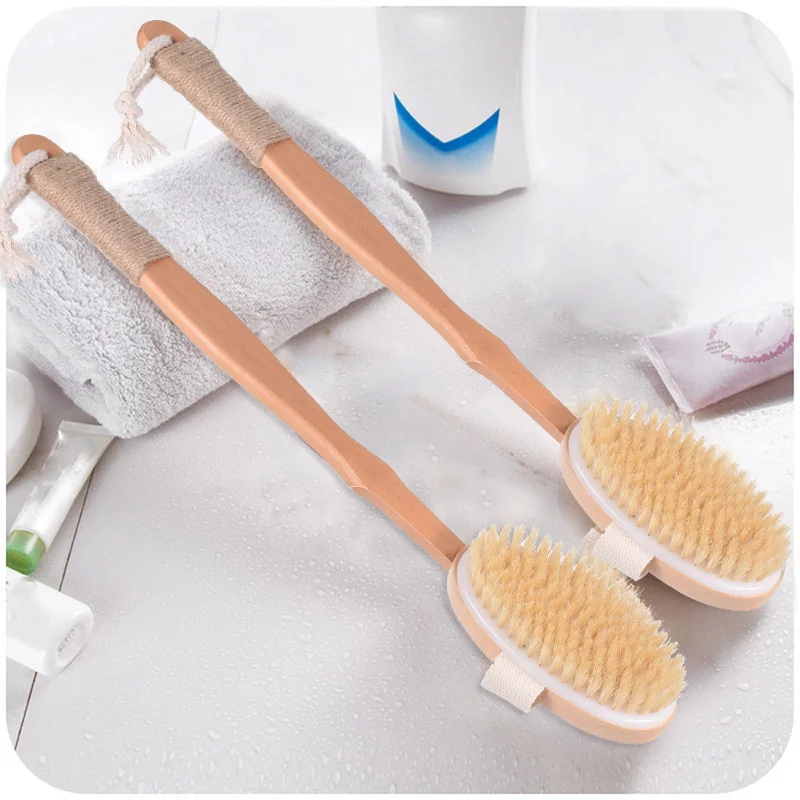 YOULUShower brush nylon soft brush exfoliating body massager with wooden long handle dry brush
YOULUShower brush nylon soft brush exfoliating body massager with wooden long handle dry brush