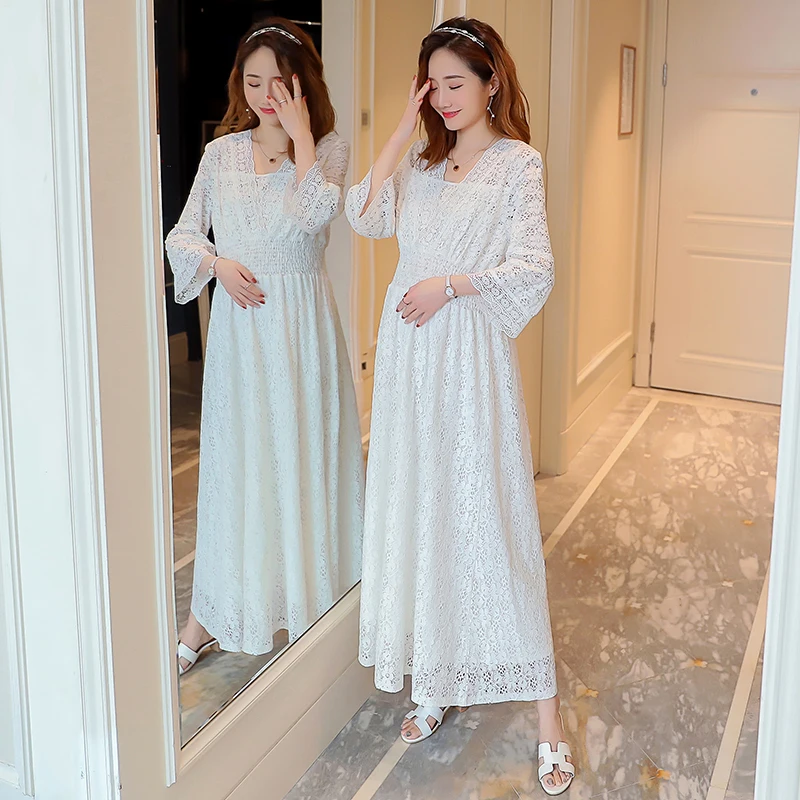 Spring Dress Korean Lace Pregnant Women's Dress Fashion Temperament Name Slow Pregnant Women's Pregnant Dress
Spring Dress Korean Lace Pregnant Women's Dress Fashion Temperament Name Slow Pregnant Women's Pregnant Dress