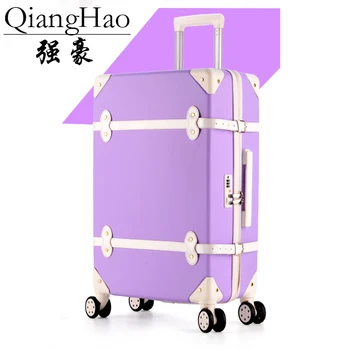 QiangHao ABS Vintage Suitcase Wheels Rolling Luggage Set Spinner Women Retro Trolley Cabin Travel Bag Students Carry On Trunk
QiangHao ABS Vintage Suitcase Wheels Rolling Luggage Set Spinner Women Retro Trolley Cabin Travel Bag Students Carry On Trunk