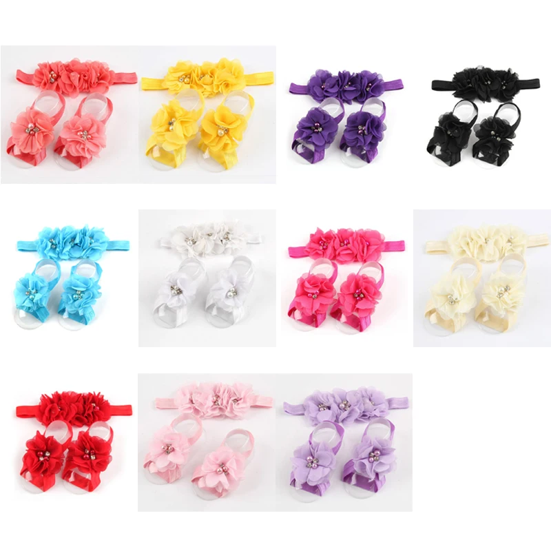 MrY Baby Barefoot Sandals Headband Sets Soft Stretch Ribbon Girls Hair Accessories Photography Props Chiffon Flower Kids Foot Strap
MrY Baby Barefoot Sandals Headband Sets Soft Stretch Ribbon Girls Hair Accessories Photography Props Chiffon Flower Kids Foot Strap