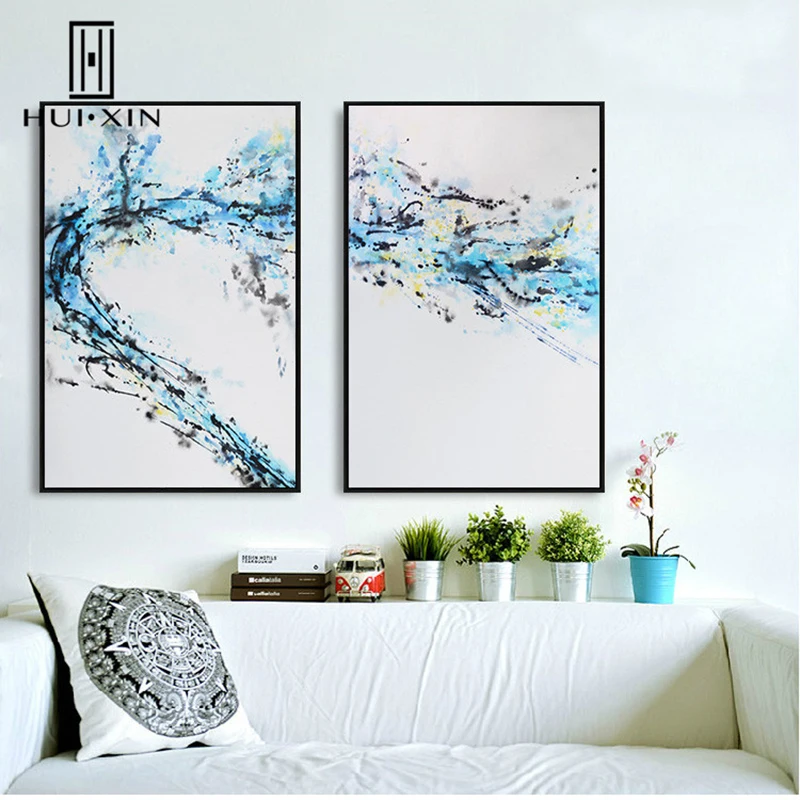2 Pieces Modern Minimalism Design Blue Splashing Water Free Spirit Classic Color HD Oil Canvas Printing Wall Mural Decoration
2 Pieces Modern Minimalism Design Blue Splashing Water Free Spirit Classic Color HD Oil Canvas Printing Wall Mural Decoration