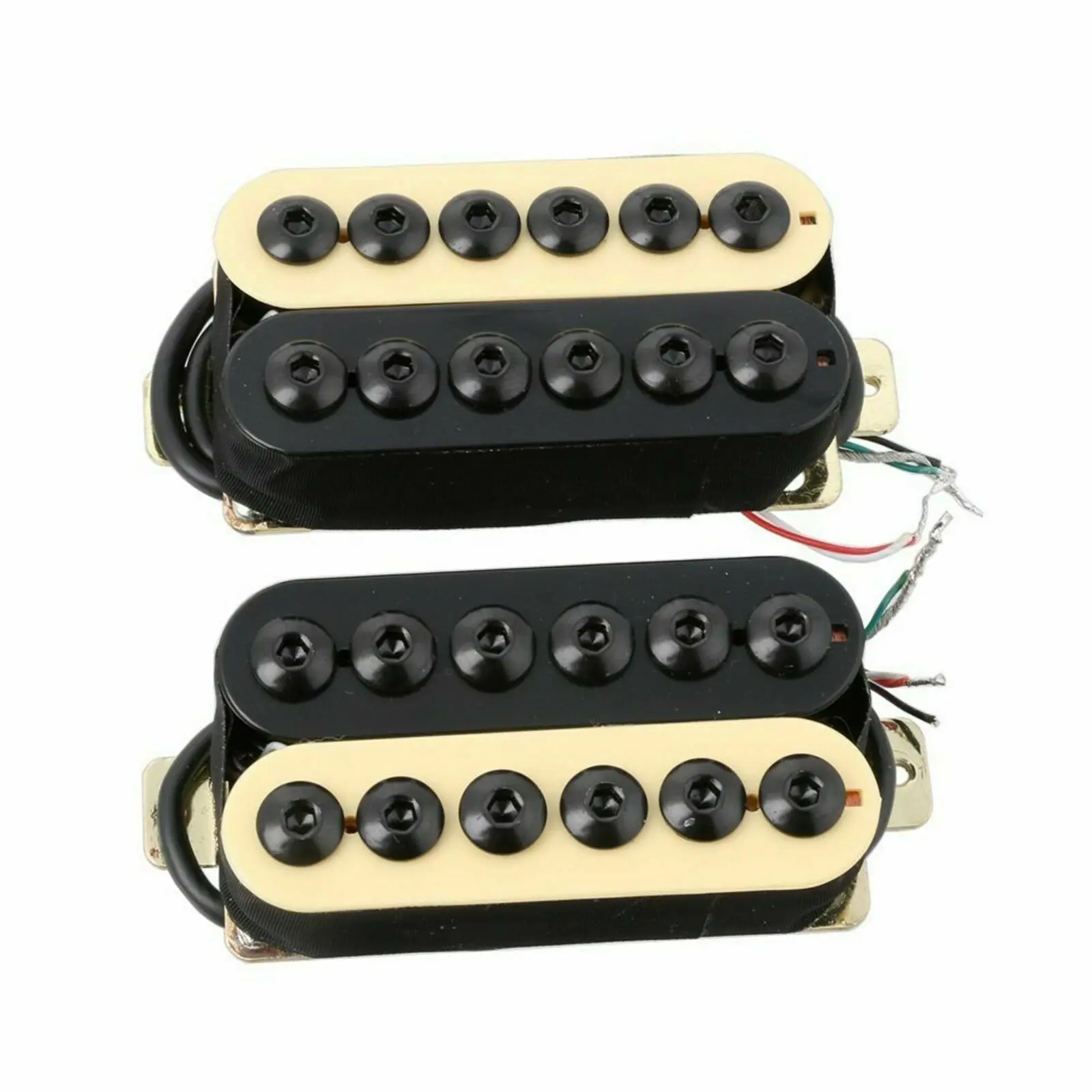 1 Set Zebra High Output Invader Humbucker Ceramic Magnet Electric Guitar Neck and Bridge Pickup
1 Set Zebra High Output Invader Humbucker Ceramic Magnet Electric Guitar Neck and Bridge Pickup