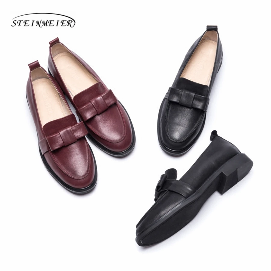 Women genuine leather flat loafers shoes handmade bow black vintage Retro leather casual buckle comfortable loafer oxford shoes
Women genuine leather flat loafers shoes handmade bow black vintage Retro leather casual buckle comfortable loafer oxford shoes